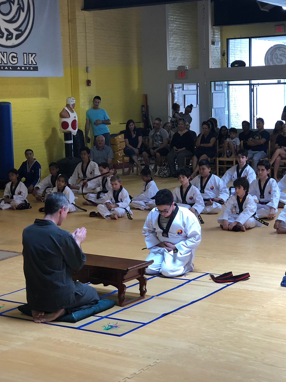 Taekwondo belt ceremony