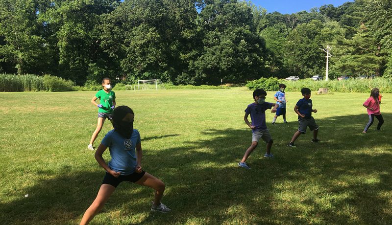 Taekwondo outdoor class