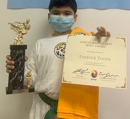 Hong Ik Martial Arts of Fair Lawn Spirit Award