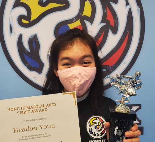 Hong Ik Martial Arts of Mahwah Spirit Award