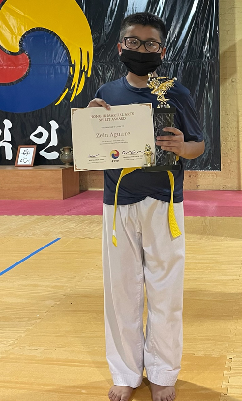 Hong Ik Martial Arts of Tarrytown Spirit Award