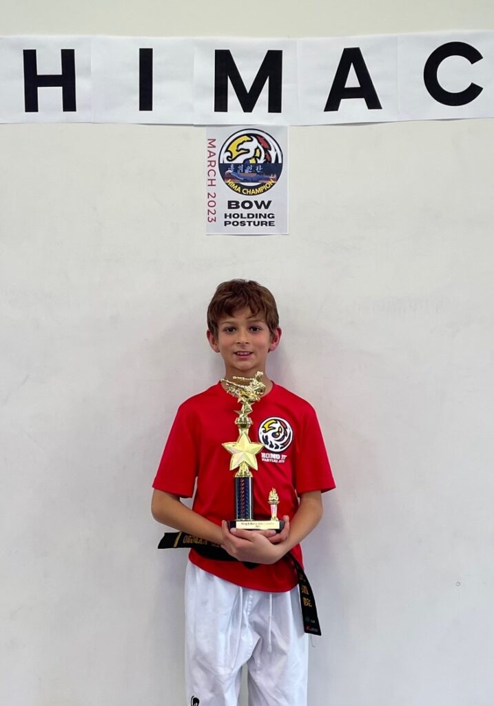 Hong Ik Martial Arts of New Rochelle 2023 March HIMA Champion 100 seconds Bow Pose Hong Ik