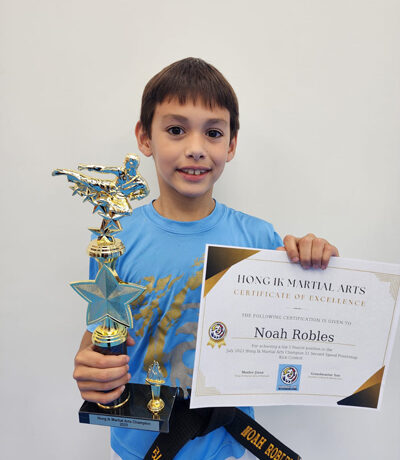 Hong Ik Martial Arts of Mahwah: 2023 July HIMA Champion - 21 seconds Front Snap Kicks