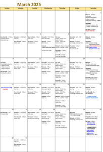 Schedule
