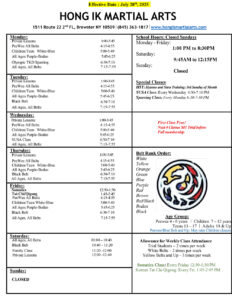 Schedule