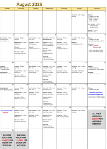 schedule