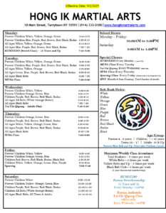 Schedule