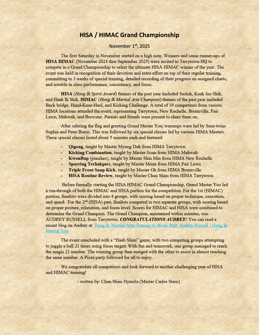 2025 HISA HMAC GRAND CHAMPIONSHIP