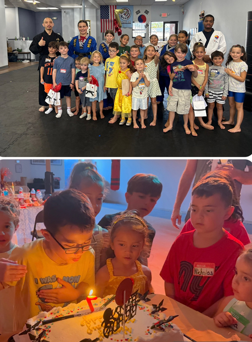 Freddy Browne is a newly promoted blue belt at Hong Ik Martial Arts of New Rochelle. On Saturday, August 29, 2026 he celebrated his 1st HIMA Birthday Party, turning 7 years old.